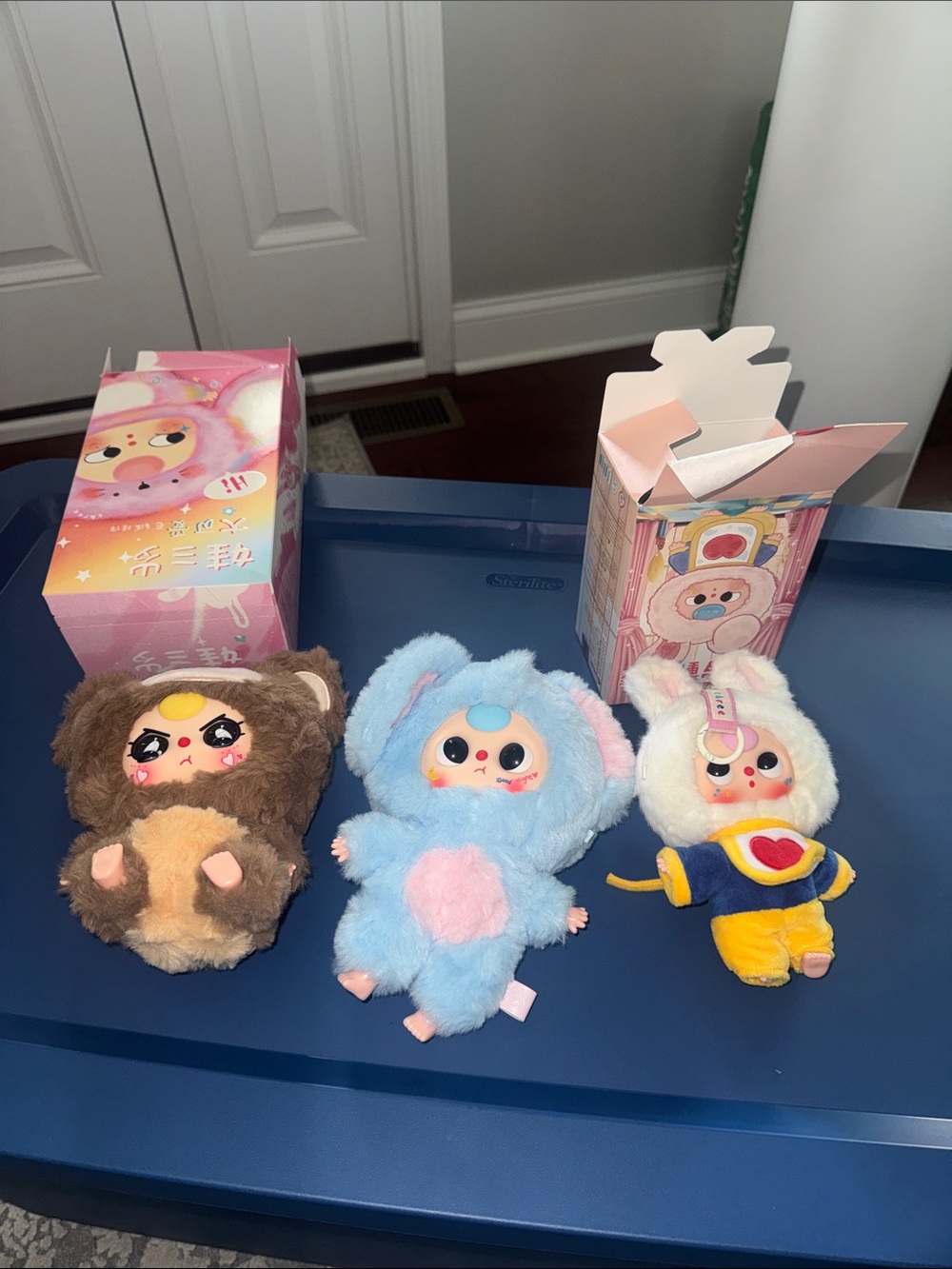 Cute Blue Bunny Plush Doll - Unknown Brand